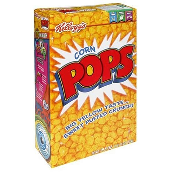 Kellogg´s Corn Pops Cereal, 19.5-Ounce Boxes (Pack of 4) 604867390