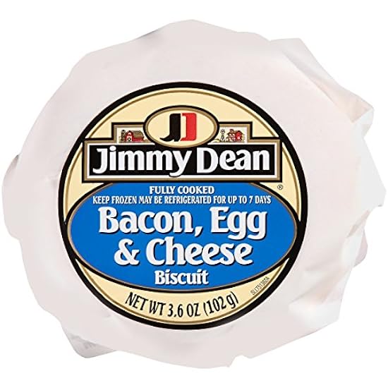 Jimmy Dean Butcher Wrapped Bacon, Egg & Cheese Biscuit, 3.6 oz (12 count) 817249814