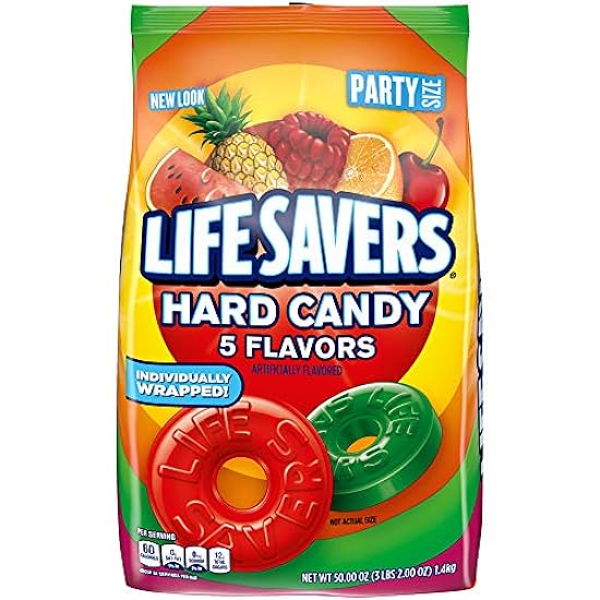 LIFE SAVERS 5 Flavors Hard Candy 50-Ounce Party Size Ba