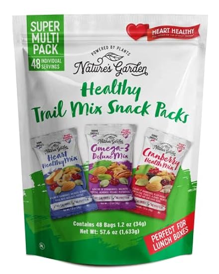 Nature´s Garden Healthy Trail Mix Snack Pack - | Premium Nuts and Seeds | Delicious Healthy Trail Mix Snack - Food Allergy Free, Multi-Pack - ​28.8 oz (Pack of 2) 301557757