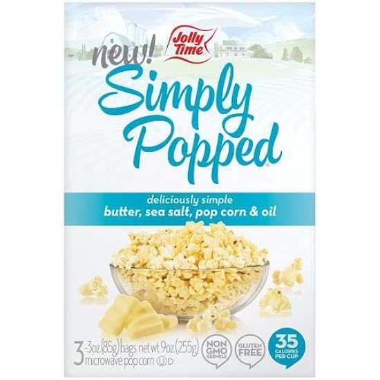 Simply Popped Pop Corn (Pack of 16) 552113351