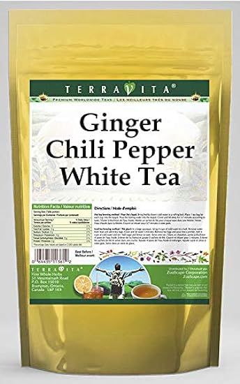 Ginger Chili Pepper Blanco Tea (25 tea bolsas, ZIN: 545