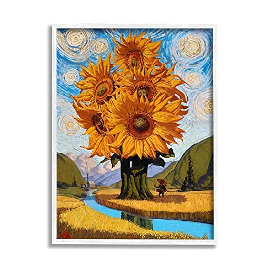 Stupell Industries Giant Sunflower Stalk Country Side L