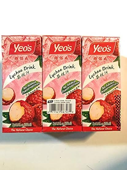 Yeos Lychee Drink (6x8.5 Fl Oz)-3 Pack 77303563