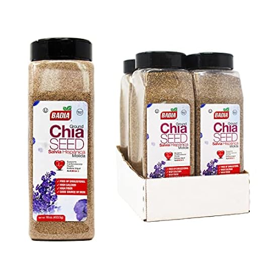 Badia Ground Chia Seed, 16 Ounce (Pack of 4) 255505436