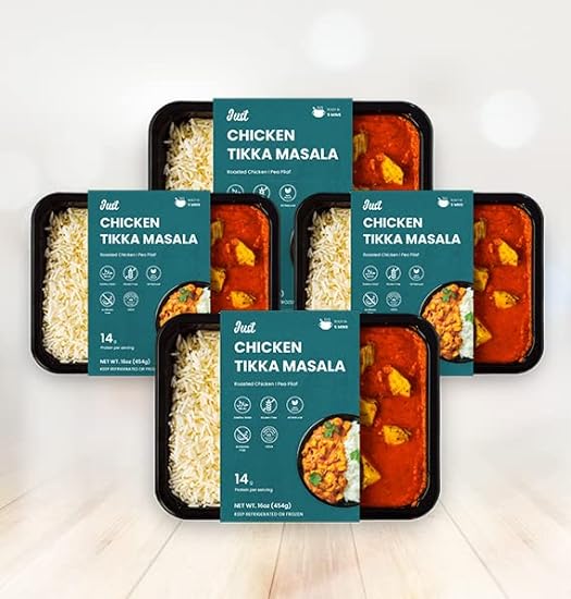 Ready To Eat Indian Meal Special - Chicken Tikka Masala with Rice Pilaf (Pack of 4) 721483721