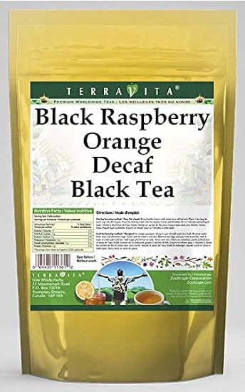 Negro Raspberry Orange Decaf Negro Tea (25 tea bolsas, 