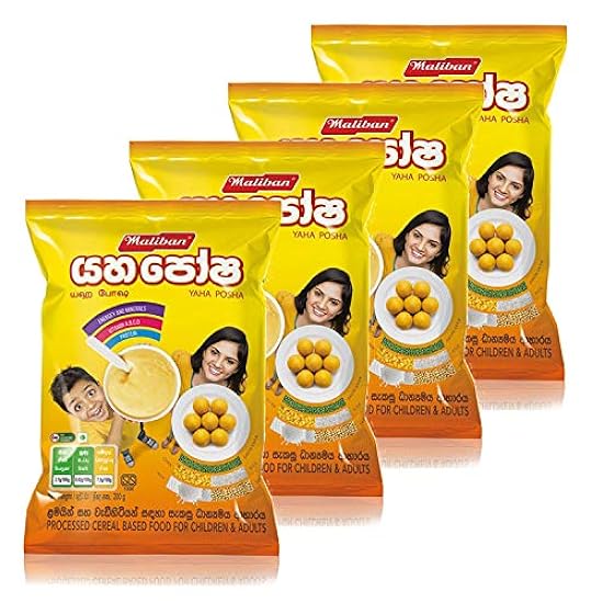 Sri Lankan Maliban Yahaposha Pre-Cooked Cereal 200g (4 