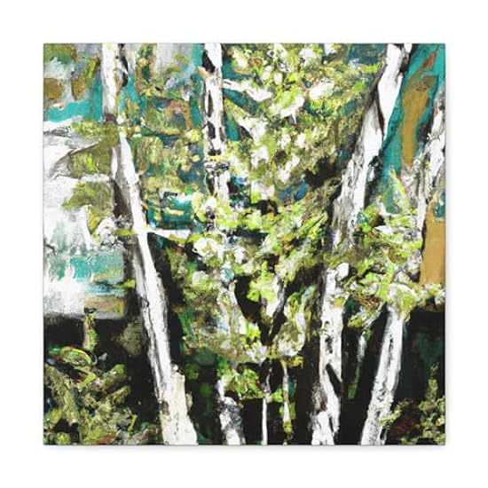 Birch Tree Grandeur - Canvas 16″ x 16″ / Premium Galler