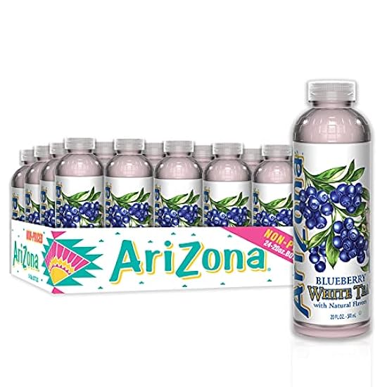 AriZona Premium Brewed Blueberry Blanco, 20 Fl Oz, Pack of 24 673755732