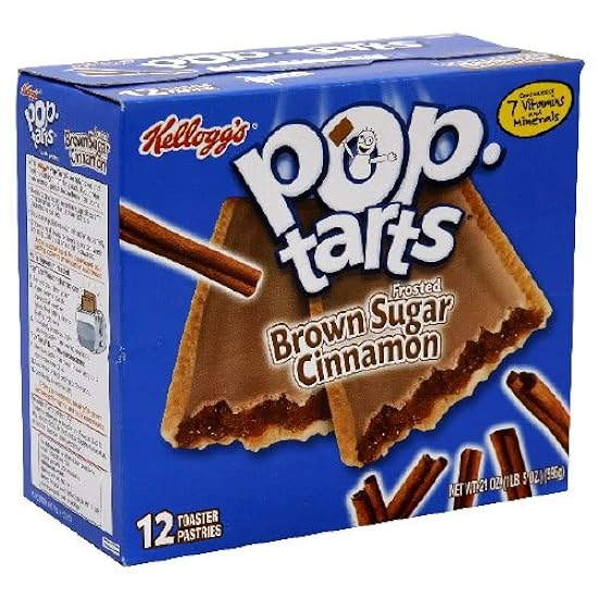 Kellogg´s Pop-Tarts Brown Sugar Cinnamon Frosted, 12-Count Box (Pack of 6) 845717540