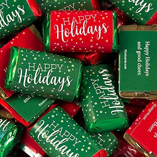 108pcs Christmas Candy Custom Wrapped Hershey Miniature