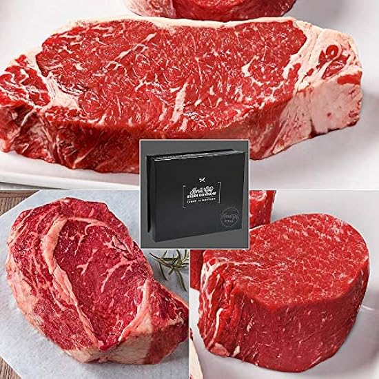 Ultimate Gift-Boxed USDA Prime Steak Set with 3 exceptional Cuts from Kansas City Steaks. A hard-to-find gift for true steak lovers 897928050