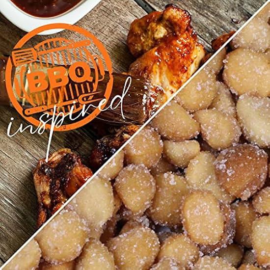 BBQ Honey Roasted Macadamia by It´s Delish, 2 lbs Bulk | Gourmet Macadamia Nuts in Honey Sugar Coating and Barbecue Seasoning, Sweet & Savory Nut Snack - Vegan, Kosher Parve 740905786
