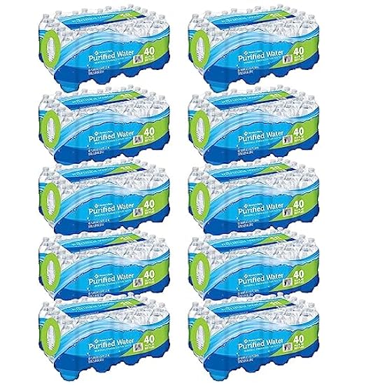 Pack of 10 Purified Water 16.9 fl. oz, 40 pk. (Total 40
