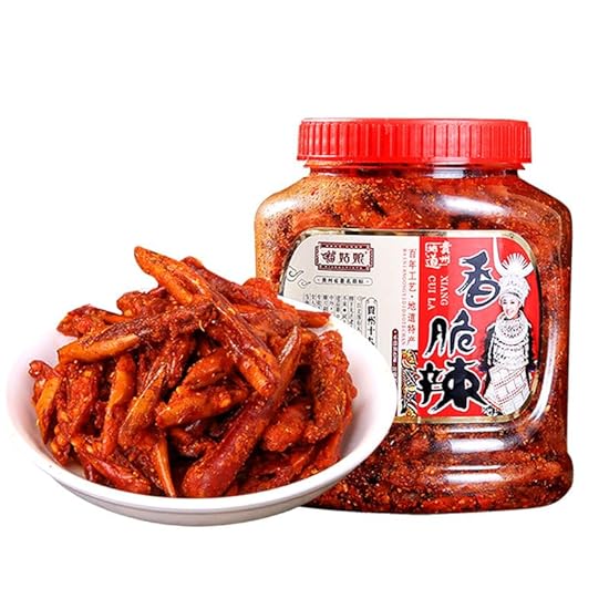 Guizhou specialty snacks,Spicy Crisp Chili, latiao, fried dried chili, Hot Crispy dry Rojo pepper, Ready to eat seasoning side dishes,condiment,spicy strips,Chinese Specialties snack food (150g,5can) 696918577