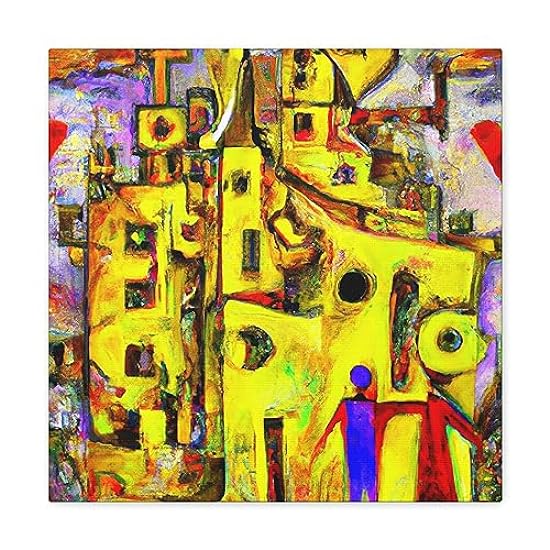 Love Castle Abstracted - Canvas 16″ x 16″ / Premium Gal