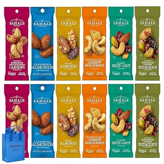 Sahele Snacks Variety Pack Nuts - 12 Pack 1.5 Oz Bulk P